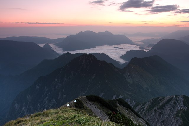 Nebelmeer über Weißbach bei Inzell