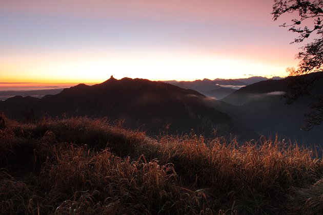 Morgenstimmung über dem Priental, Chiemgau