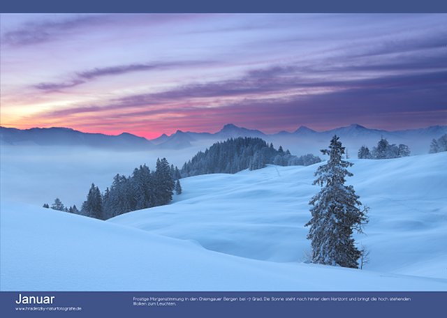 Stefan Hradetzky Naturfotografie Fotokalender Edition 2014 - Januar